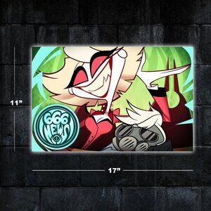Hazbin Hotel 666 News poster - 11x17 series wall art print merch Helluva Boss